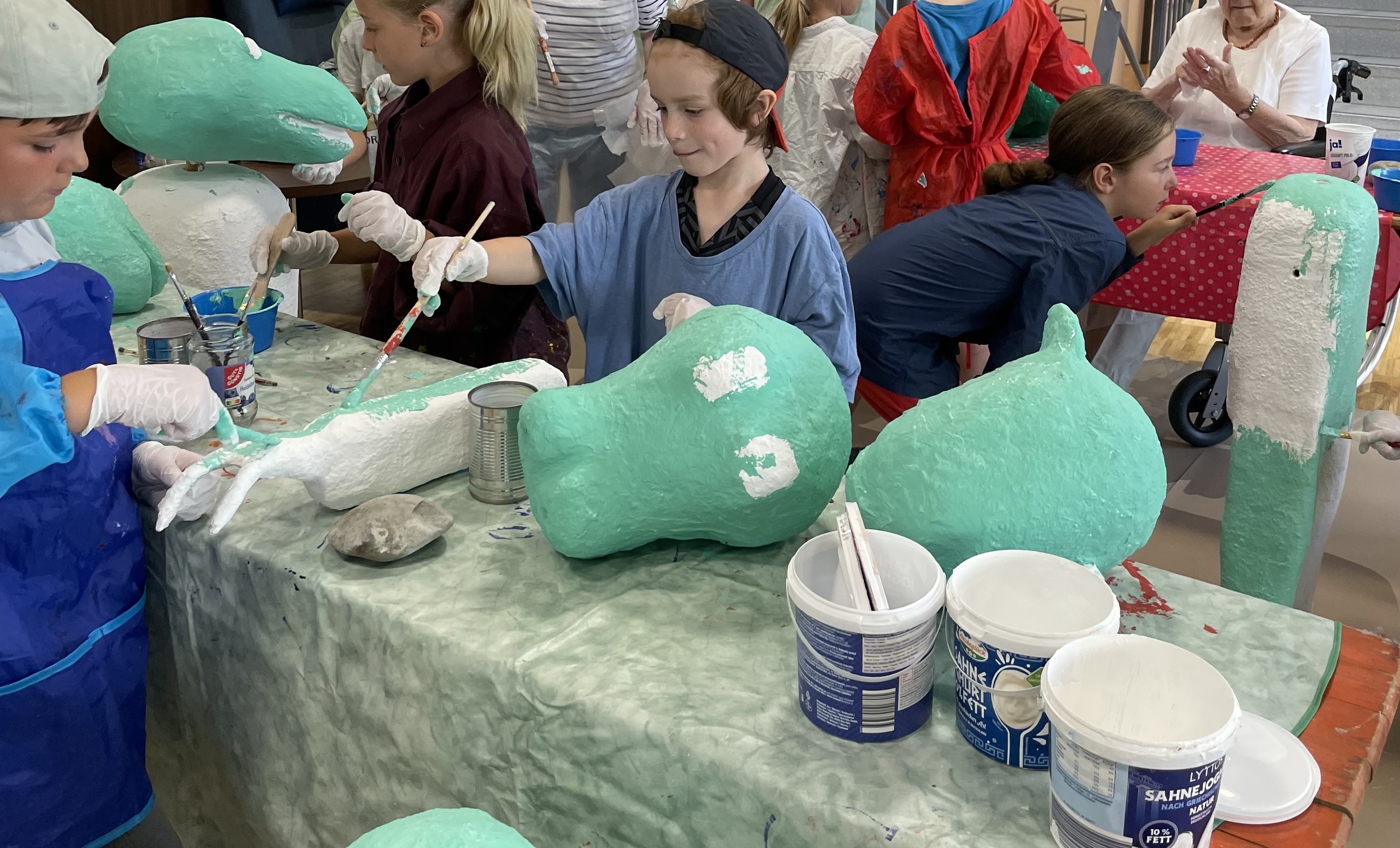 Seniorenheim Senioren Kunst Projekt Erste Klasse